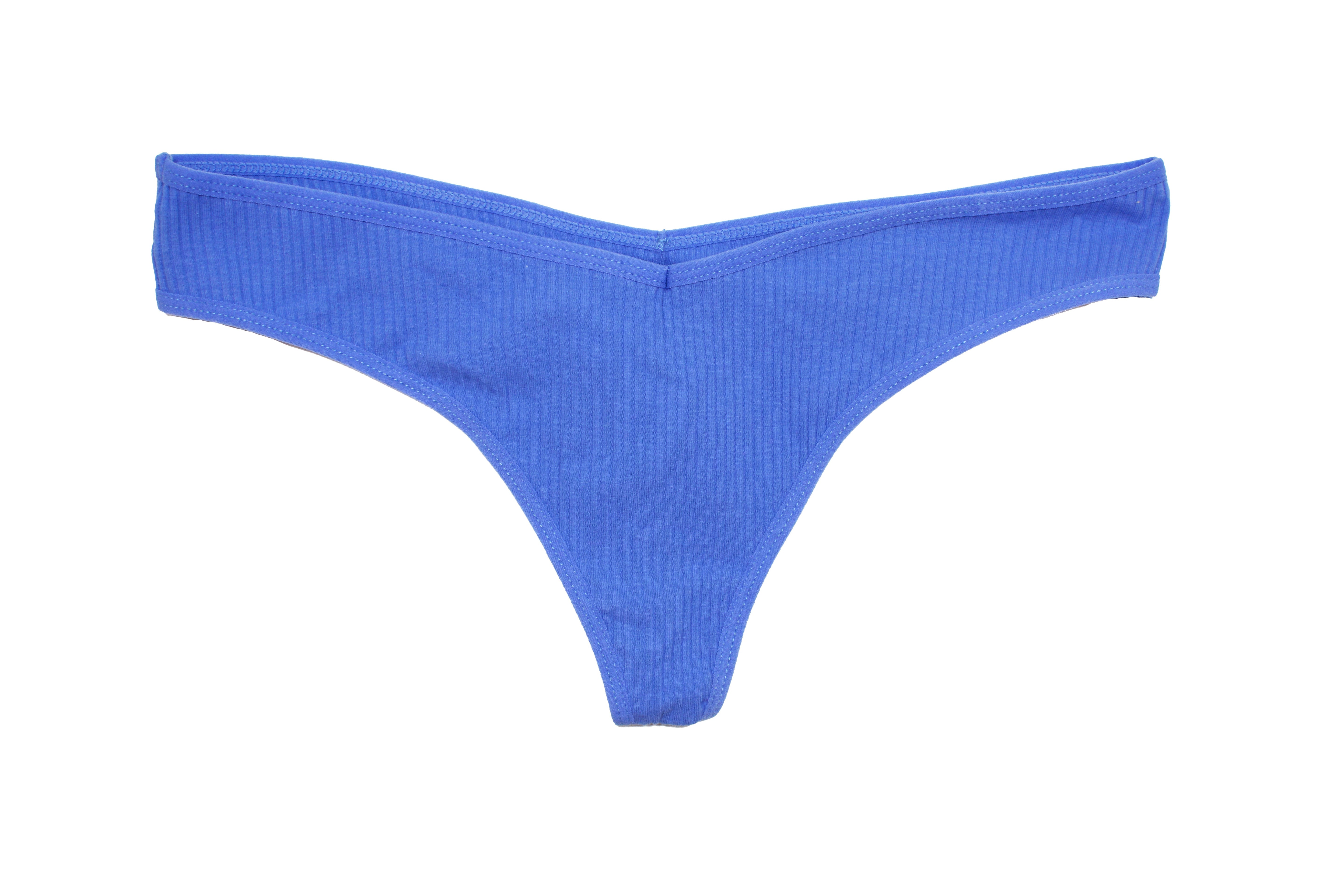 Cotton Rib Thong - Be Bliss Boutique