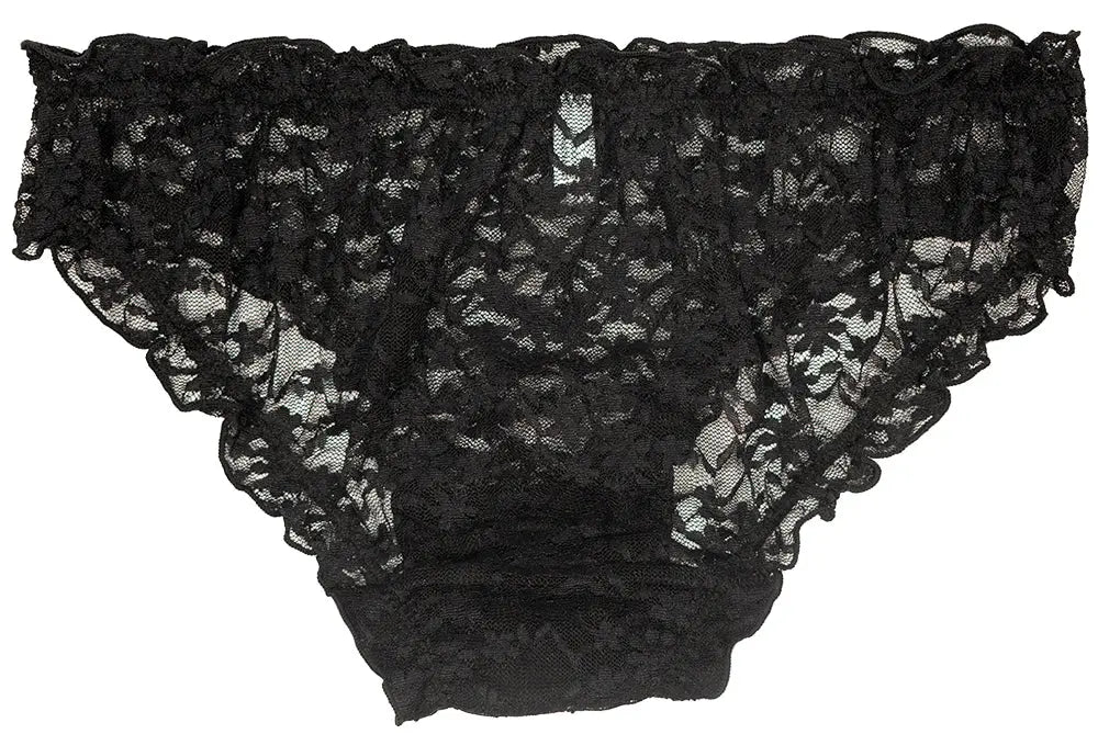 Black Lace Bikini with Ruffles - Be Bliss Boutique
