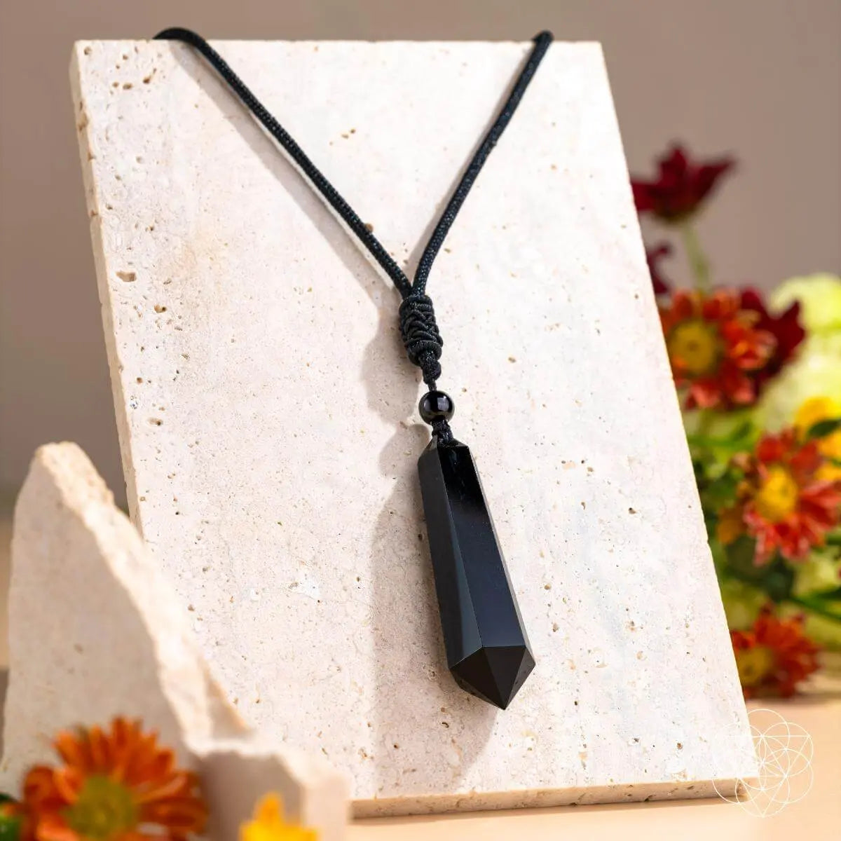 The Black Obsidian Talisman of Protection Pendant - Be Bliss Boutique