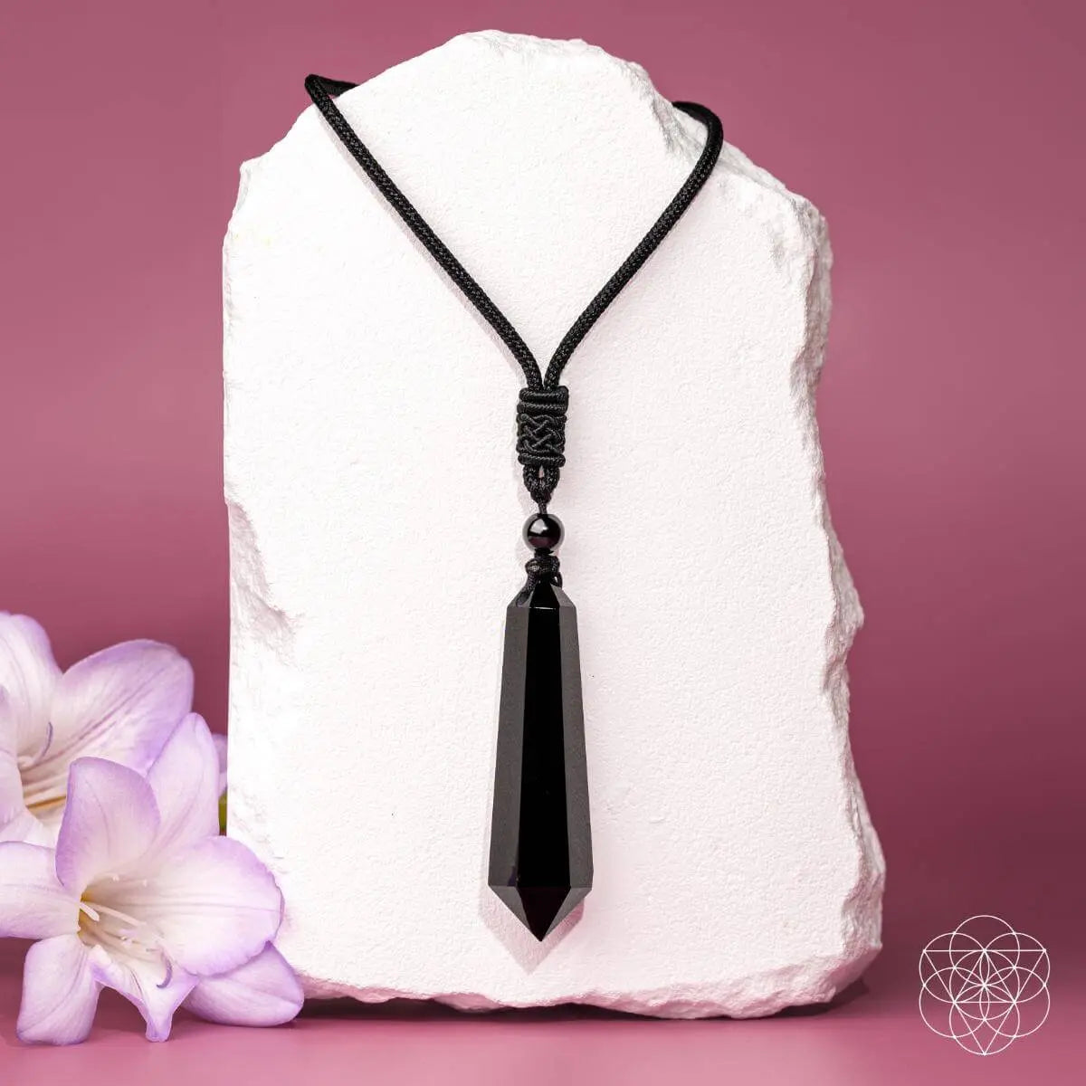 The Black Obsidian Talisman of Protection Pendant - Be Bliss Boutique