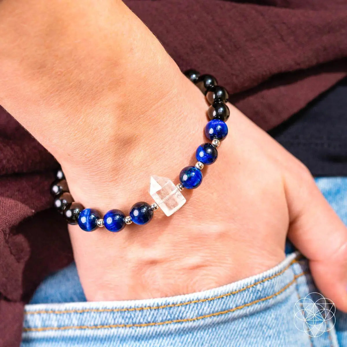 The Negativity Filter - Blue Tigers Eye Bracelet - Be Bliss Boutique