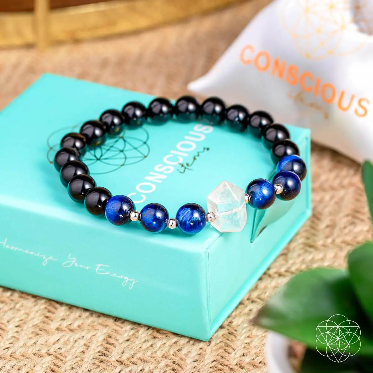 The Negativity Filter - Blue Tigers Eye Bracelet - Be Bliss Boutique