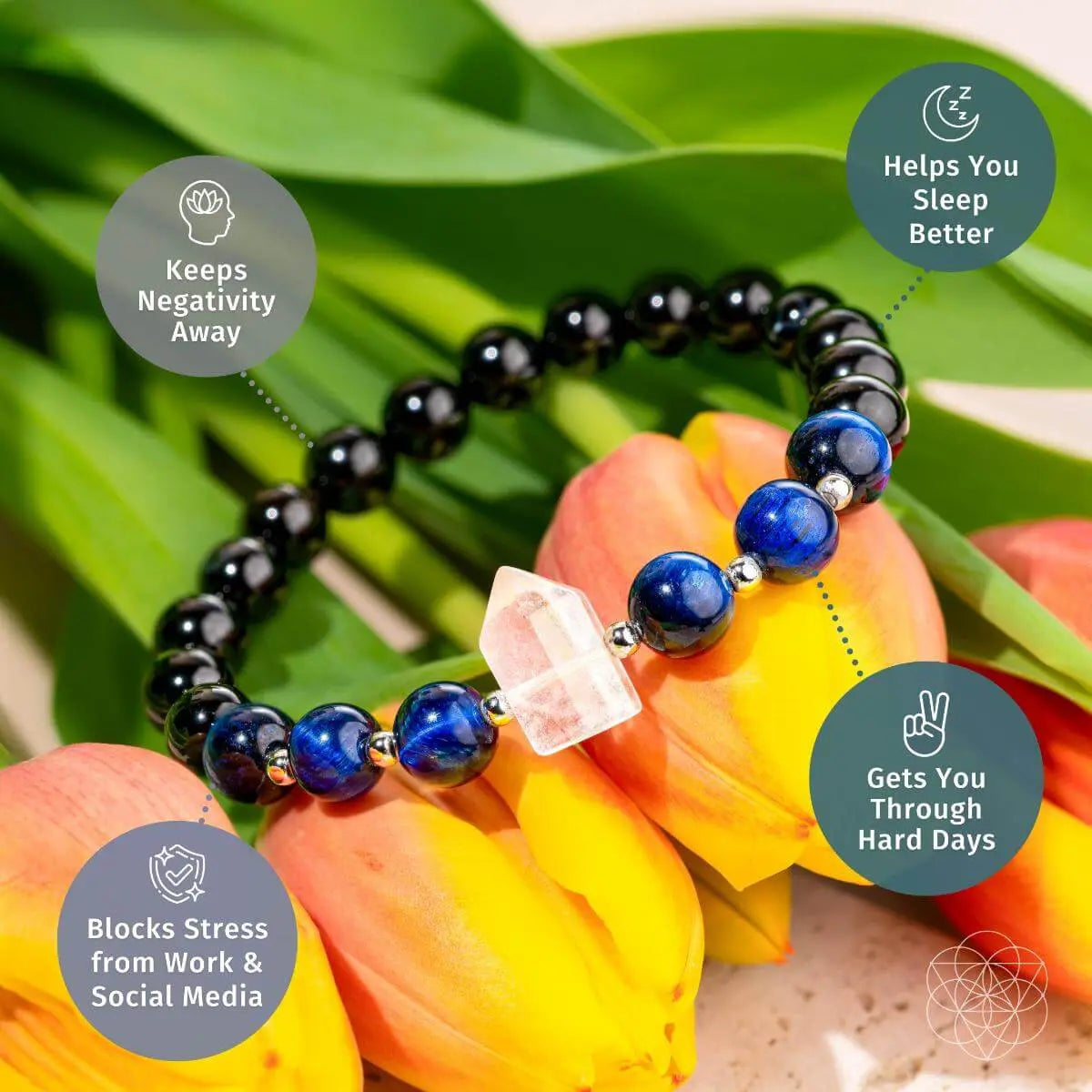 The Negativity Filter - Blue Tigers Eye Bracelet - Be Bliss Boutique