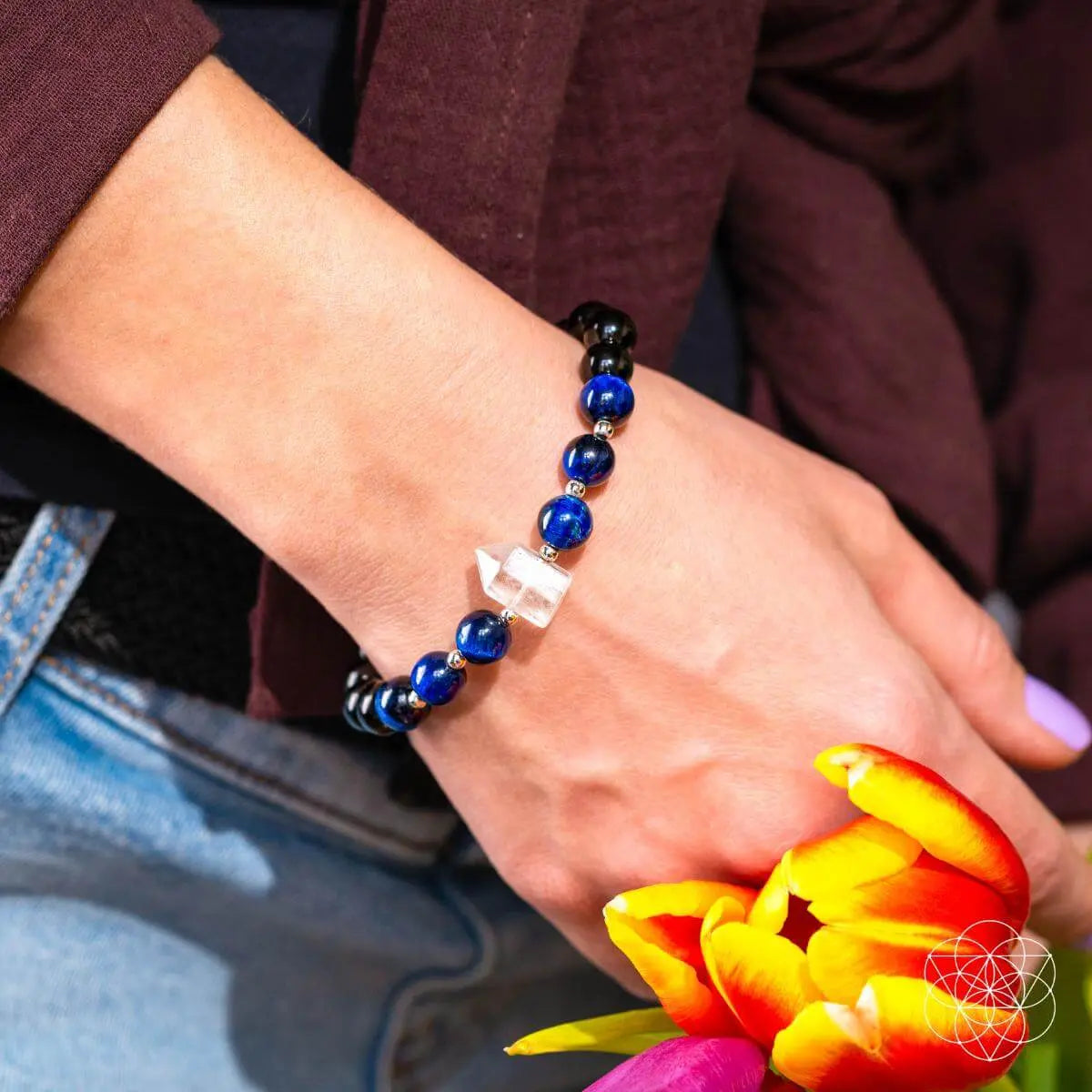 The Negativity Filter - Blue Tigers Eye Bracelet - Be Bliss Boutique