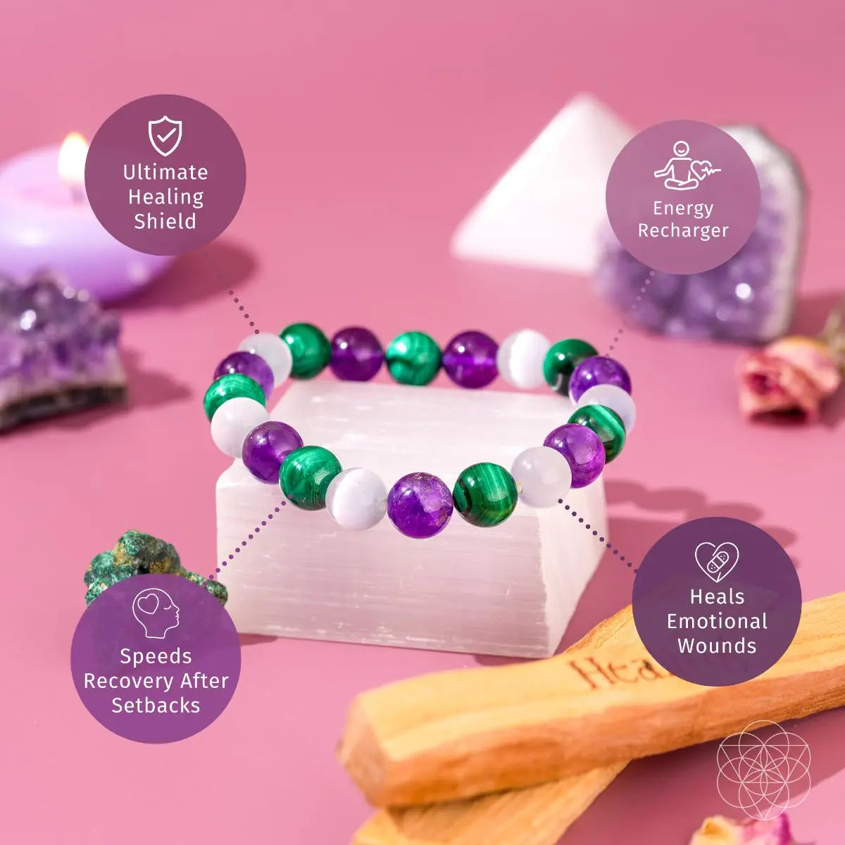 The Triple Healing Bracelet - Be Bliss Boutique