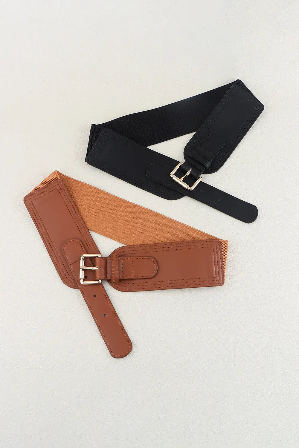 Elastic Wide PU Belt - Be Bliss Boutique