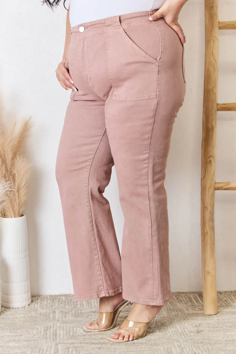 RISEN Full Size High Rise Ankle Flare Jeans - Be Bliss Boutique