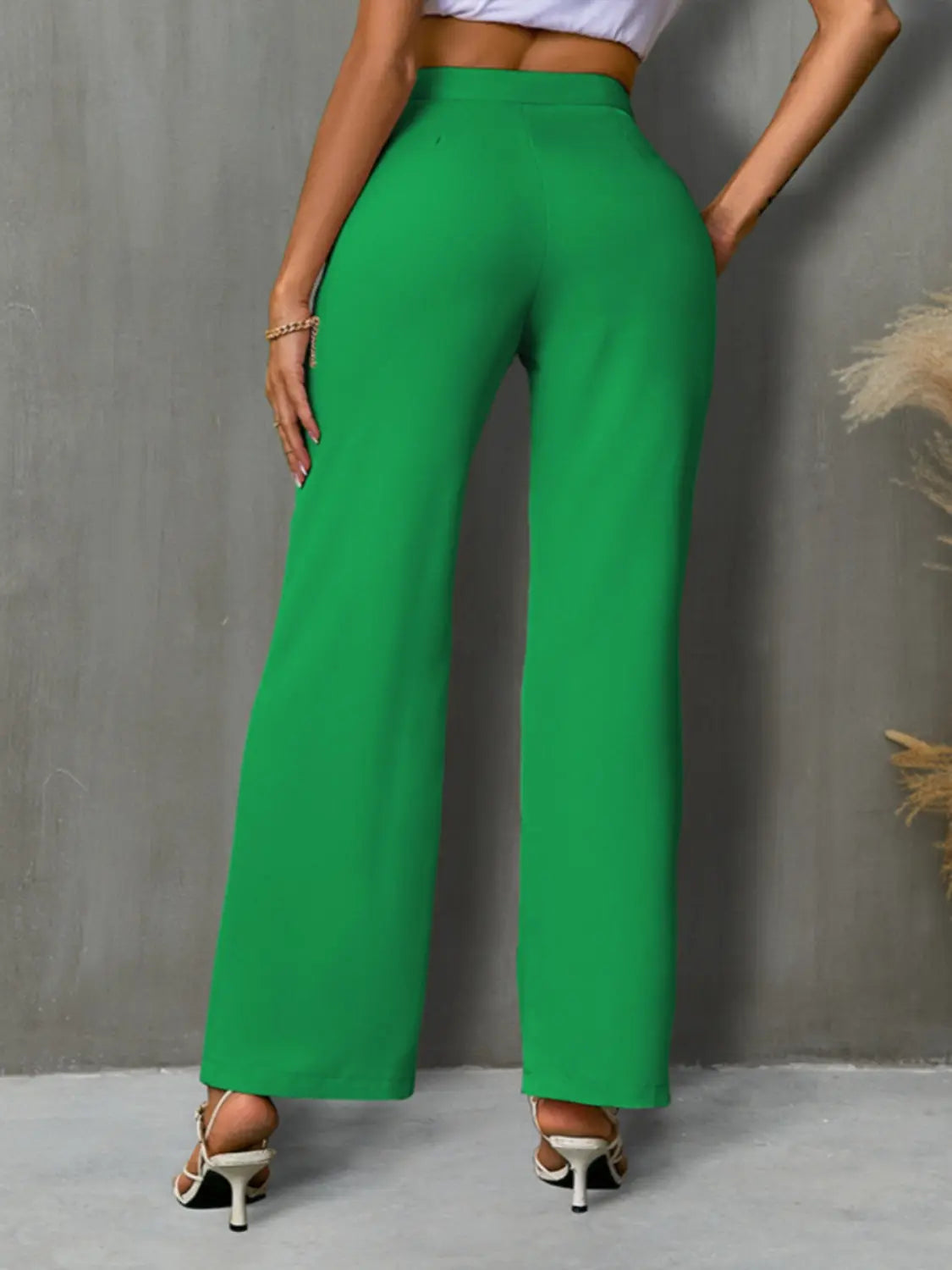 High Waist Straight Pants - Be Bliss Boutique