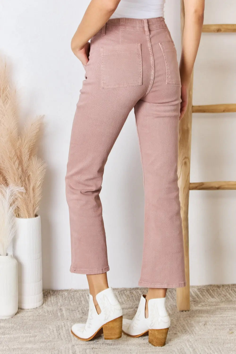 RISEN Full Size High Rise Ankle Flare Jeans - Be Bliss Boutique
