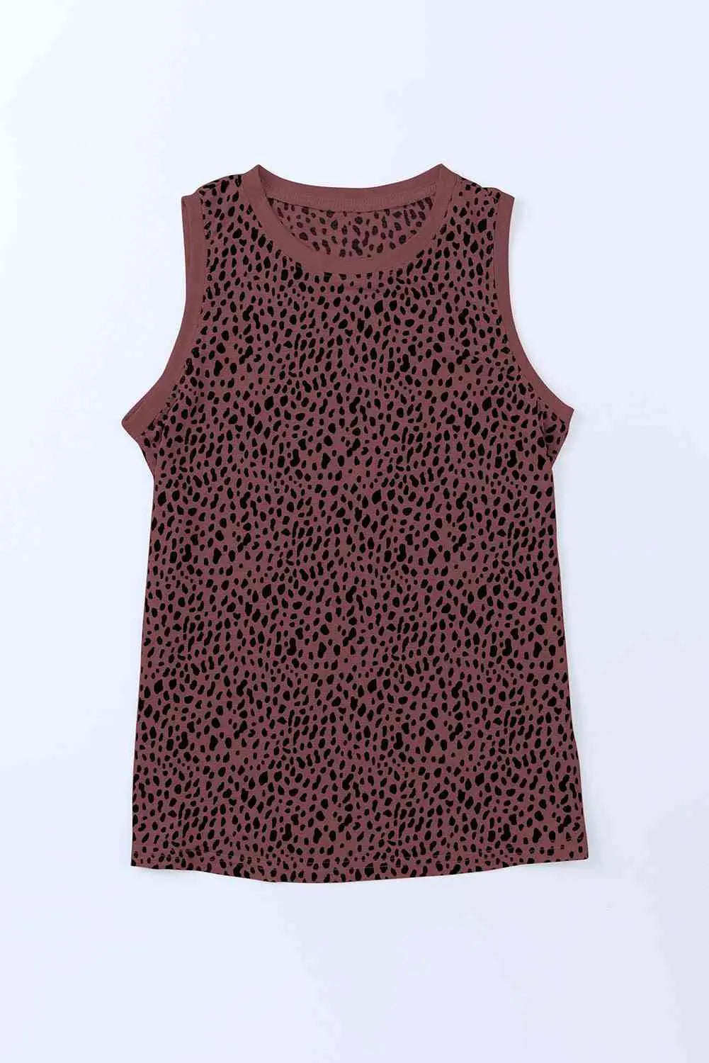 Printed Round Neck Tank - Be Bliss Boutique