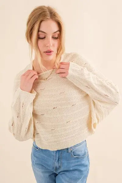 And The Why Dolman Sleeves Sweater - Be Bliss Boutique