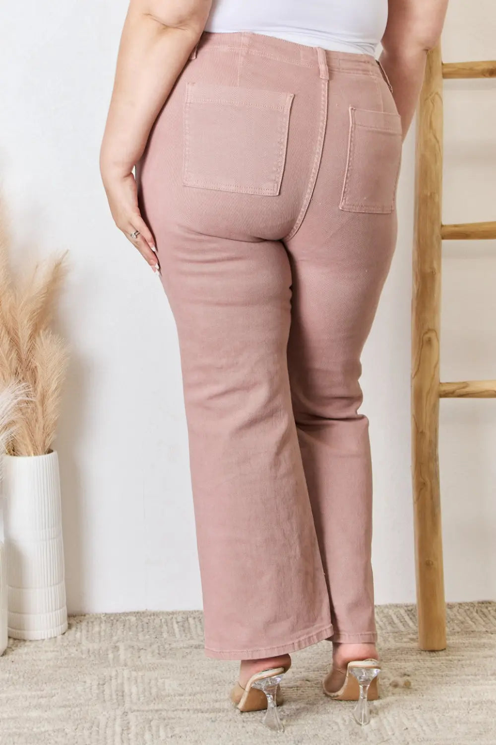 RISEN Full Size High Rise Ankle Flare Jeans - Be Bliss Boutique