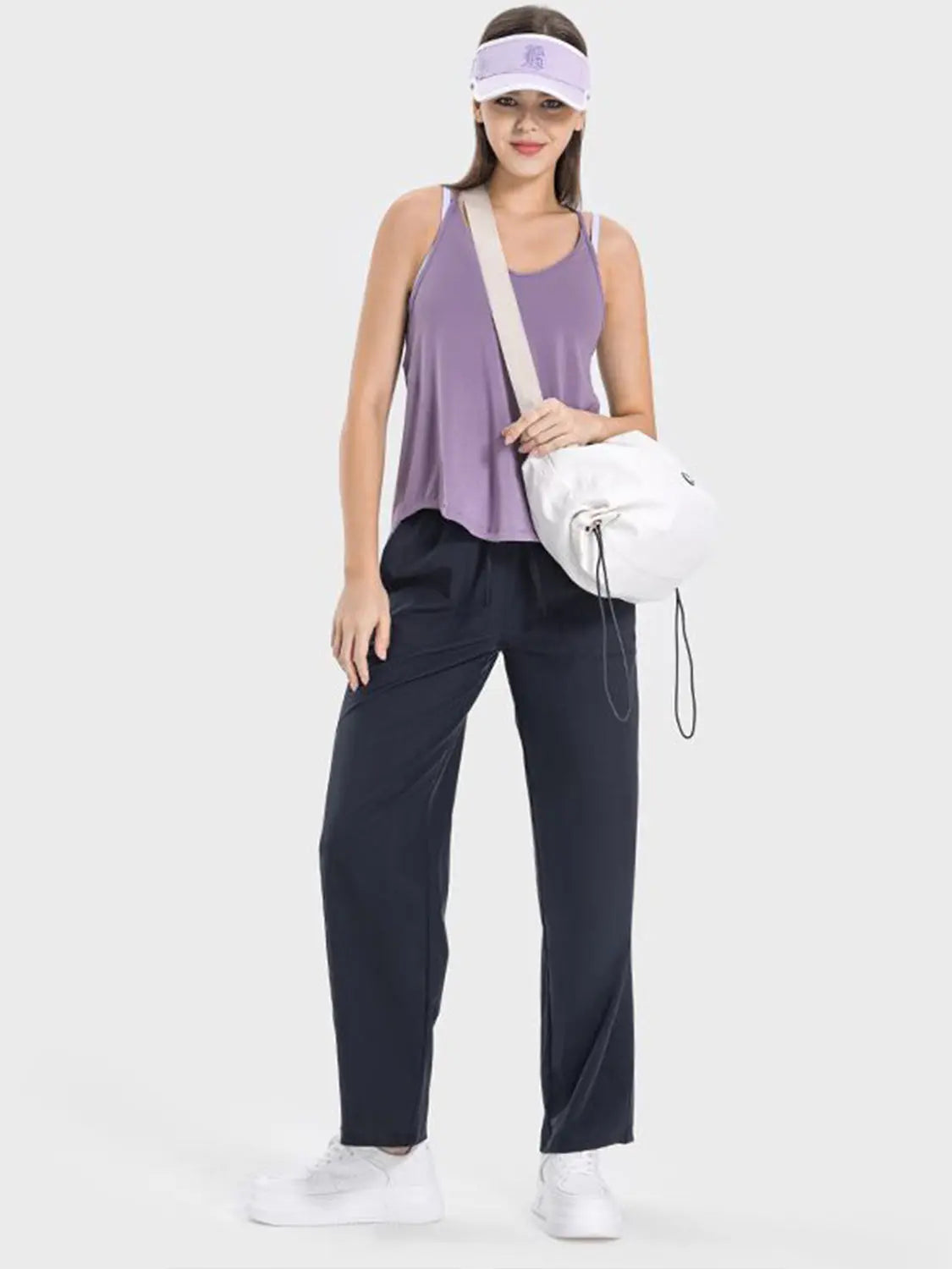 Slit Spaghetti Strap Scoop Neck Cami - Be Bliss Boutique
