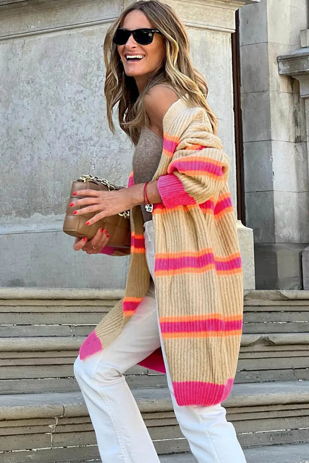 Ribbed Long Sleeve Cardigan - Be Bliss Boutique