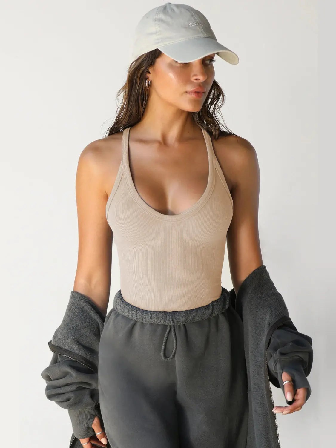Scoop Neck Wide Strap Tank - Be Bliss Boutique