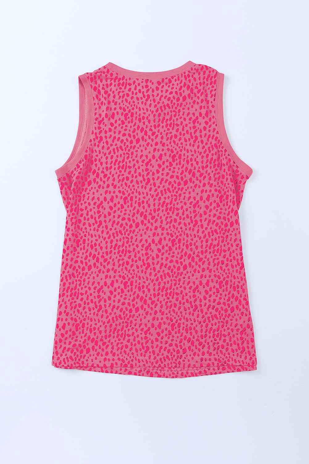 Printed Round Neck Tank - Be Bliss Boutique