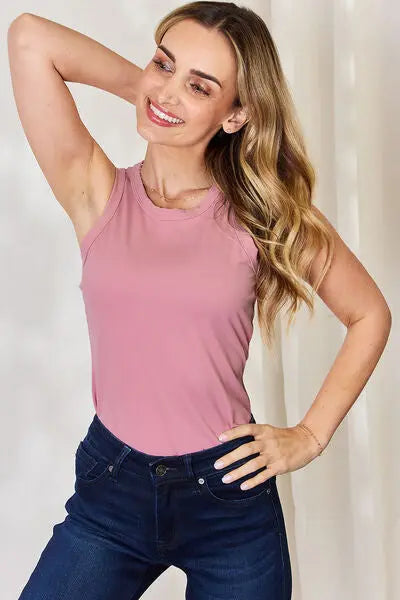 Basic Bae Full Size Round Neck Slim Tank - Be Bliss Boutique