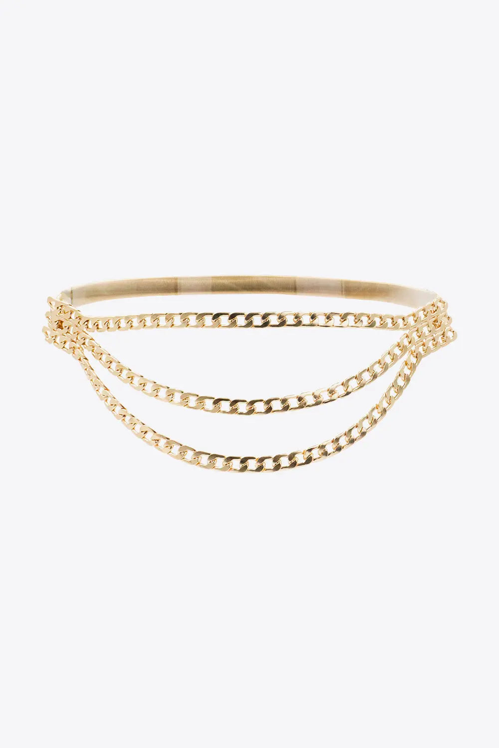 Metal Triple-Layered Chain Belt - Be Bliss Boutique