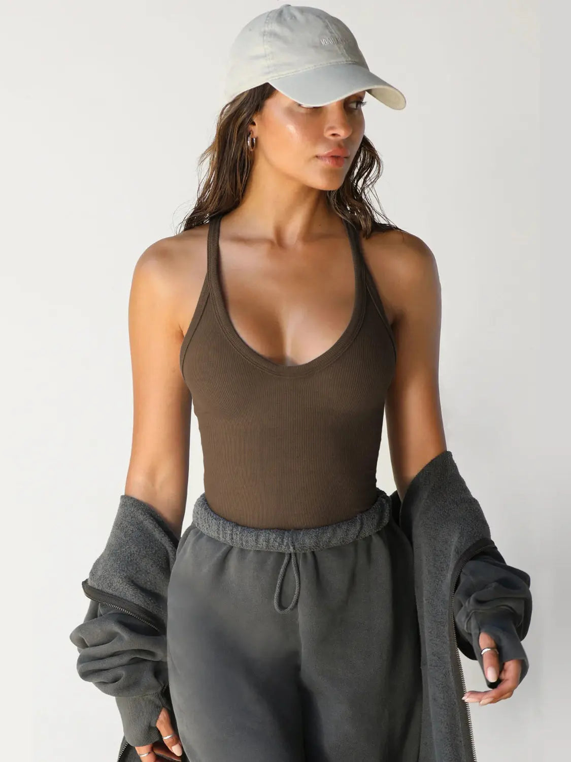 Scoop Neck Wide Strap Tank - Be Bliss Boutique
