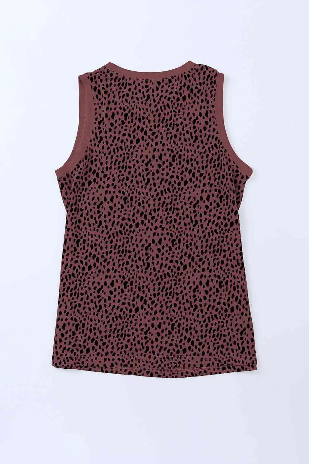 Printed Round Neck Tank - Be Bliss Boutique