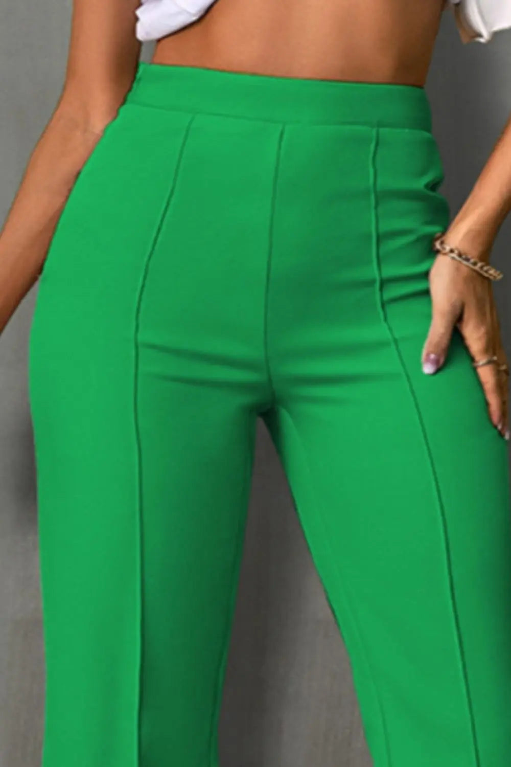 High Waist Straight Pants - Be Bliss Boutique