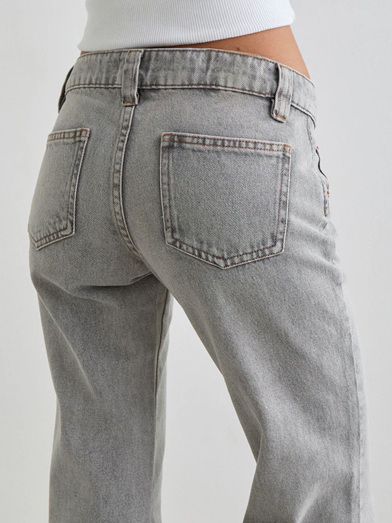 Low Rise Flare Leg Jeans - Be Bliss Boutique