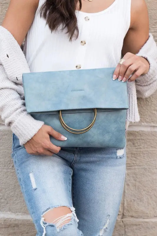 Fold-over O-ring Clutch | Be Bliss Boutique