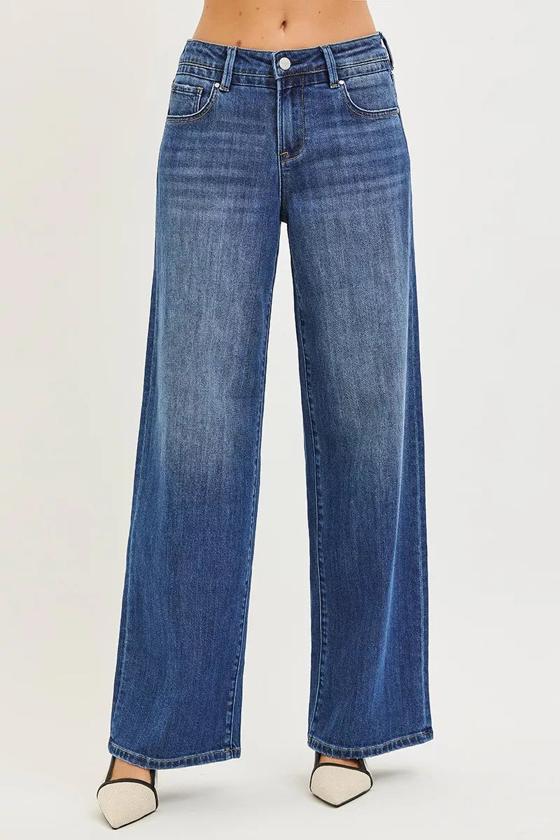 RISEN Jeans - Slouchy Baggy Jeans with Pockets - Be Bliss Boutique