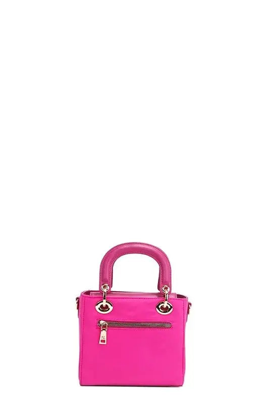 Nicole Lee USA Color Patch Handbag with Top Handle | Be Bliss Boutique