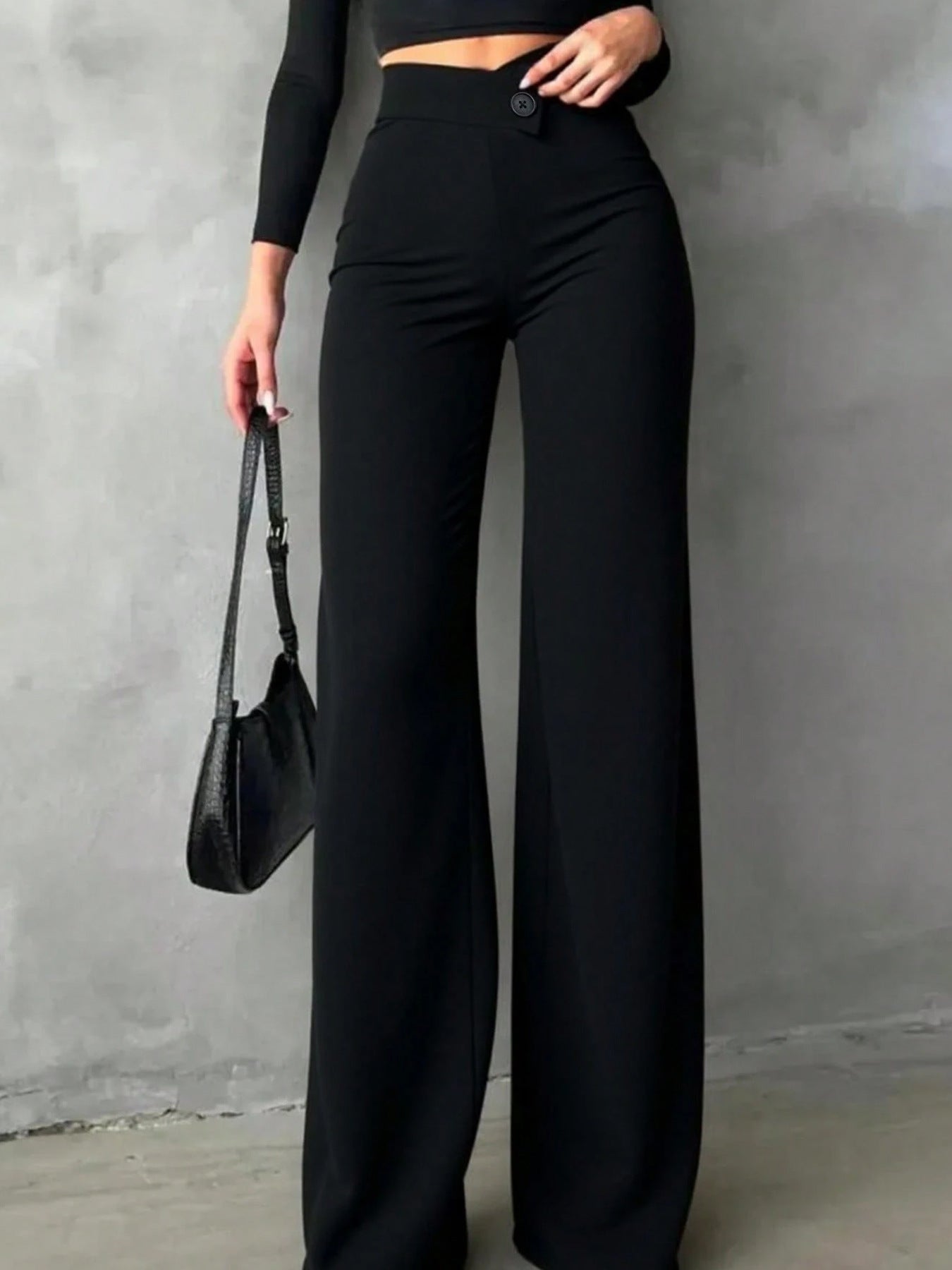 High Waist Wide Leg Pants - Be Bliss Boutique