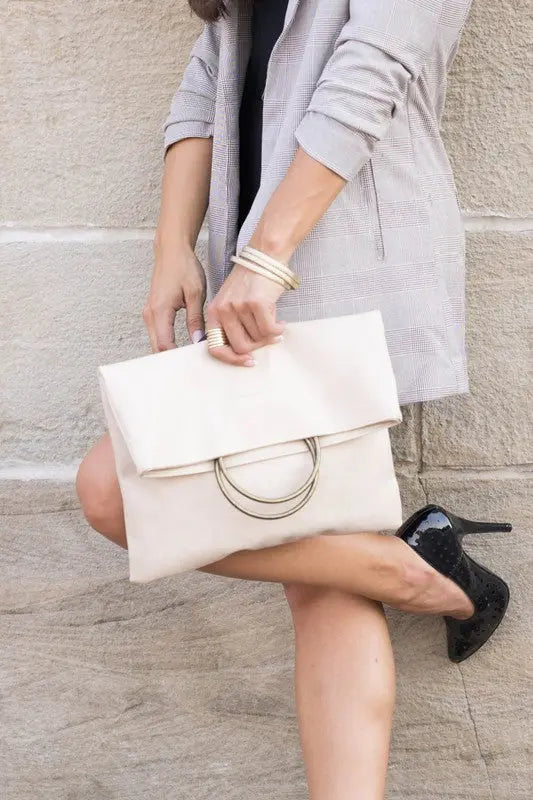 Fold-over O-ring Clutch | Be Bliss Boutique