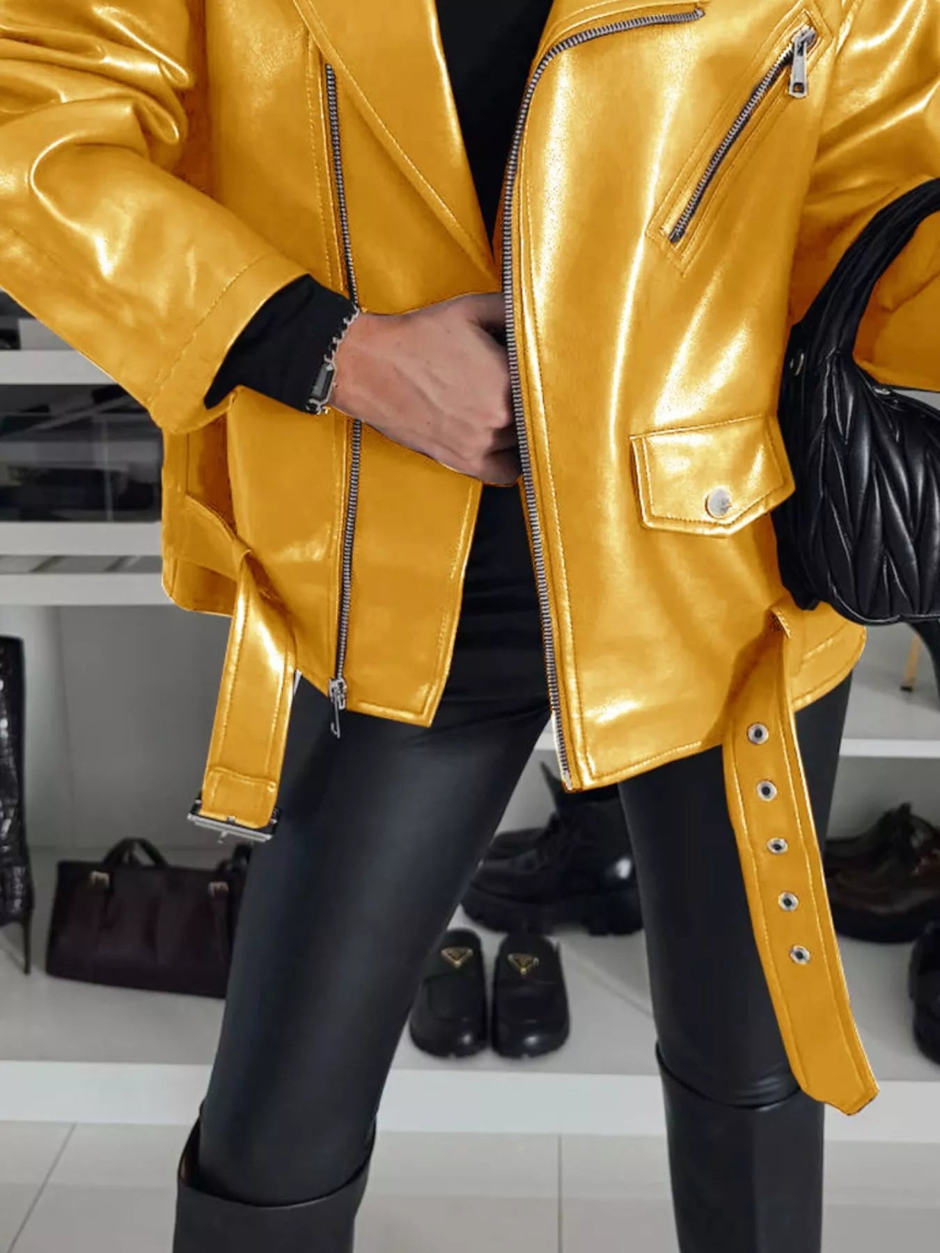 Full Size Zip Up Long Sleeve Jacket Plus Size -  Be Bliss Boutique