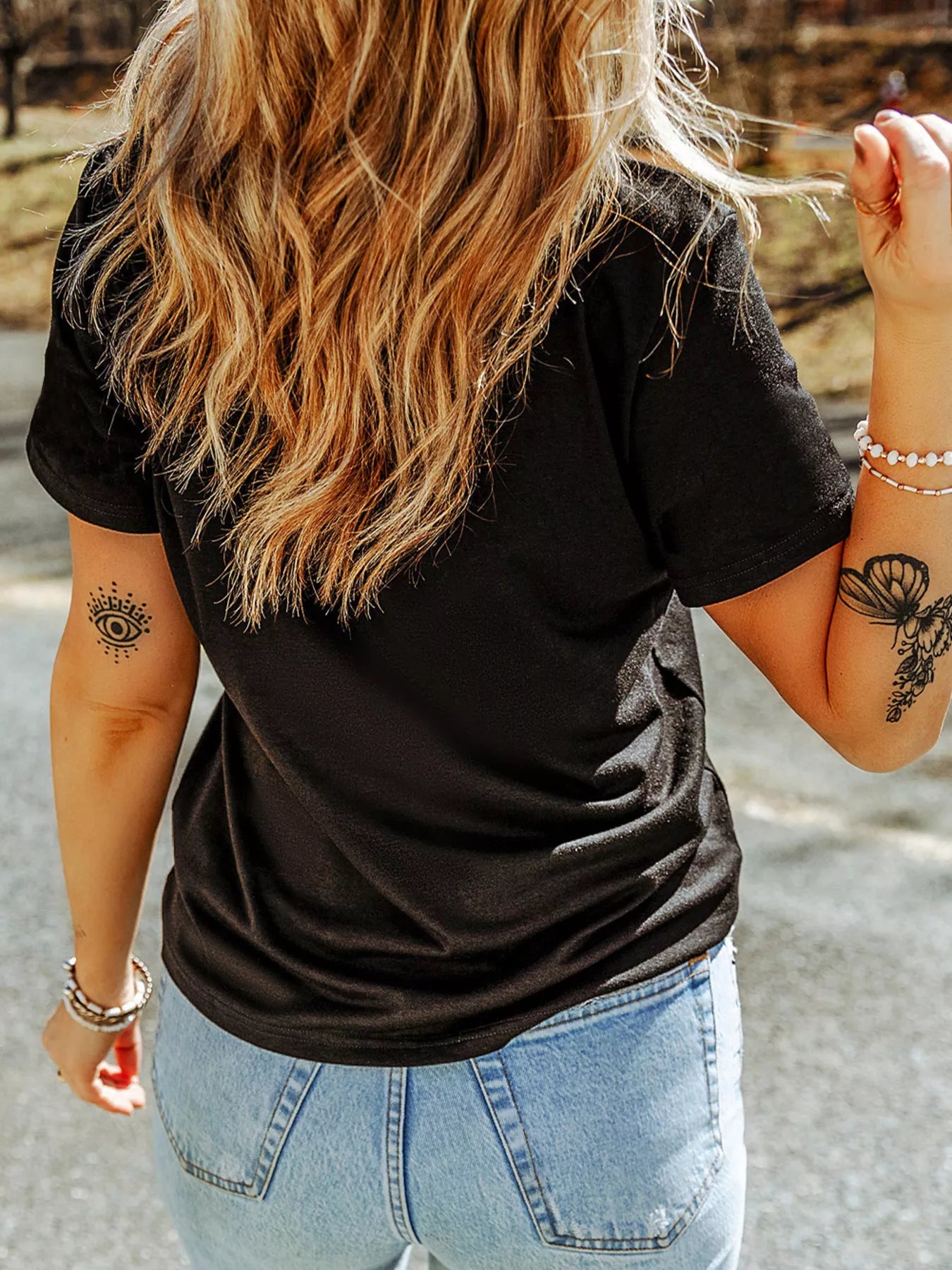 Halloween Ghost Boo Graphic Round Neck T Shirt -  Be Bliss Boutique