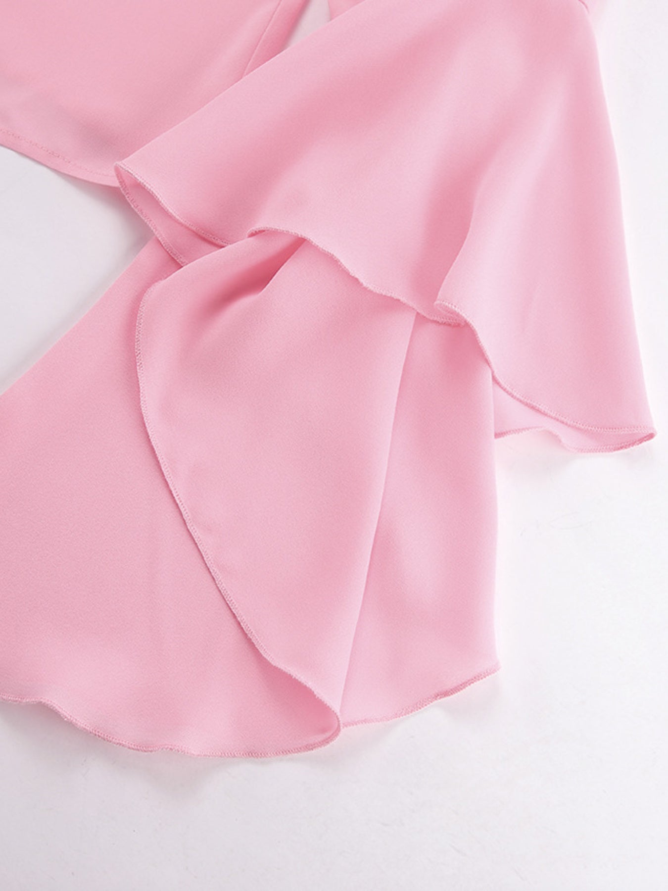 Ruffle Trim Flounce Sleeve Blouse - Be Bliss Boutique