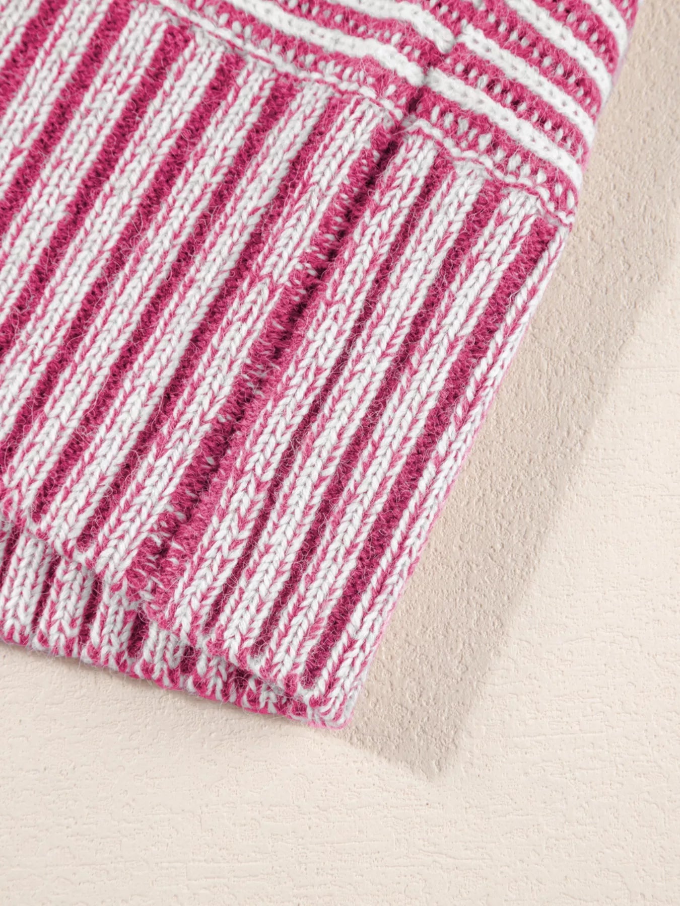 Striped Boat Neck Casual Sweater -  Be Bliss Boutique