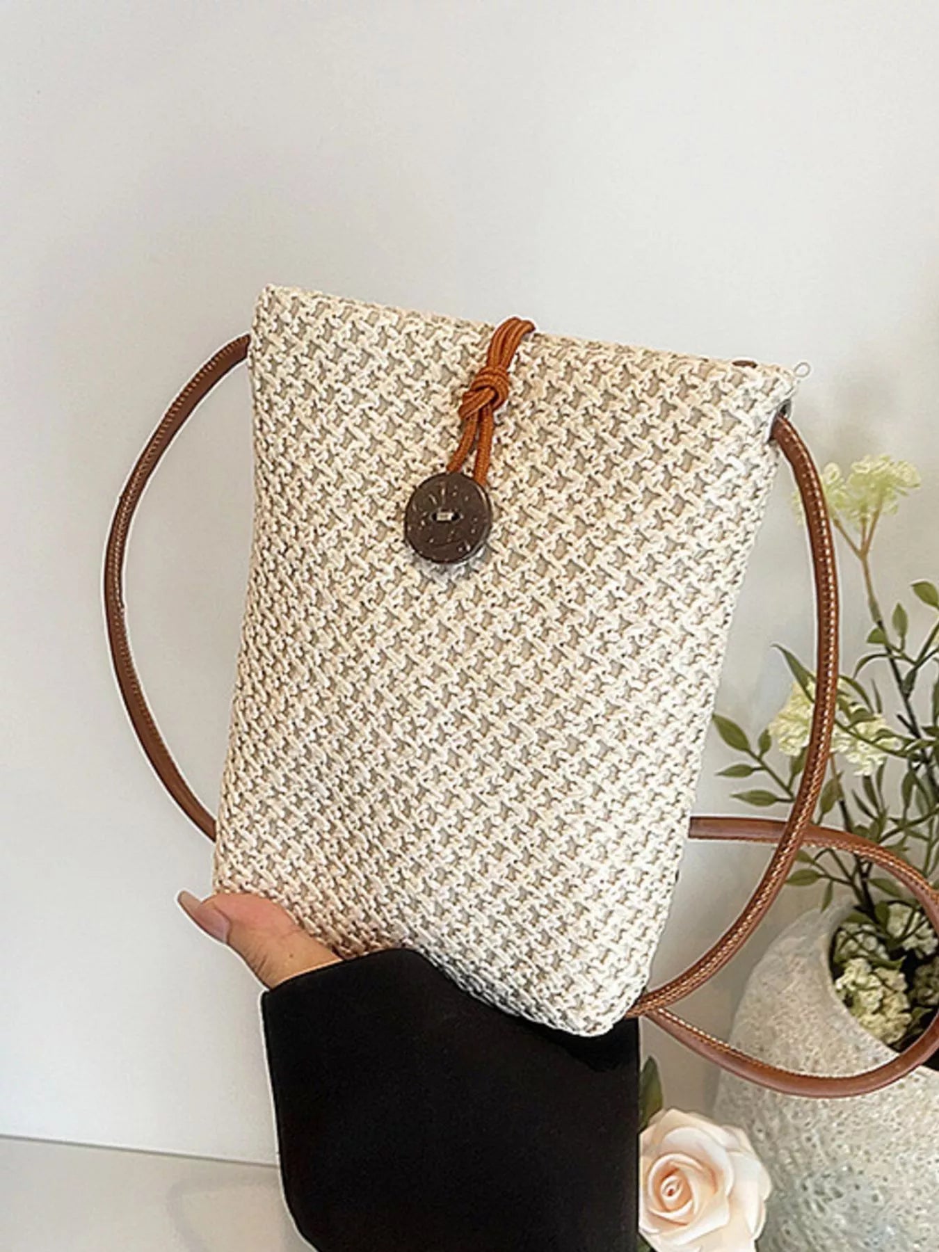 Woven Texture Crossbody Bag - Be Bliss Boutique