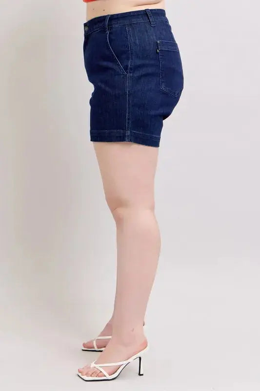Judy Blue Full/Plus Size High Waist Denim Shorts | Be Bliss Boutique