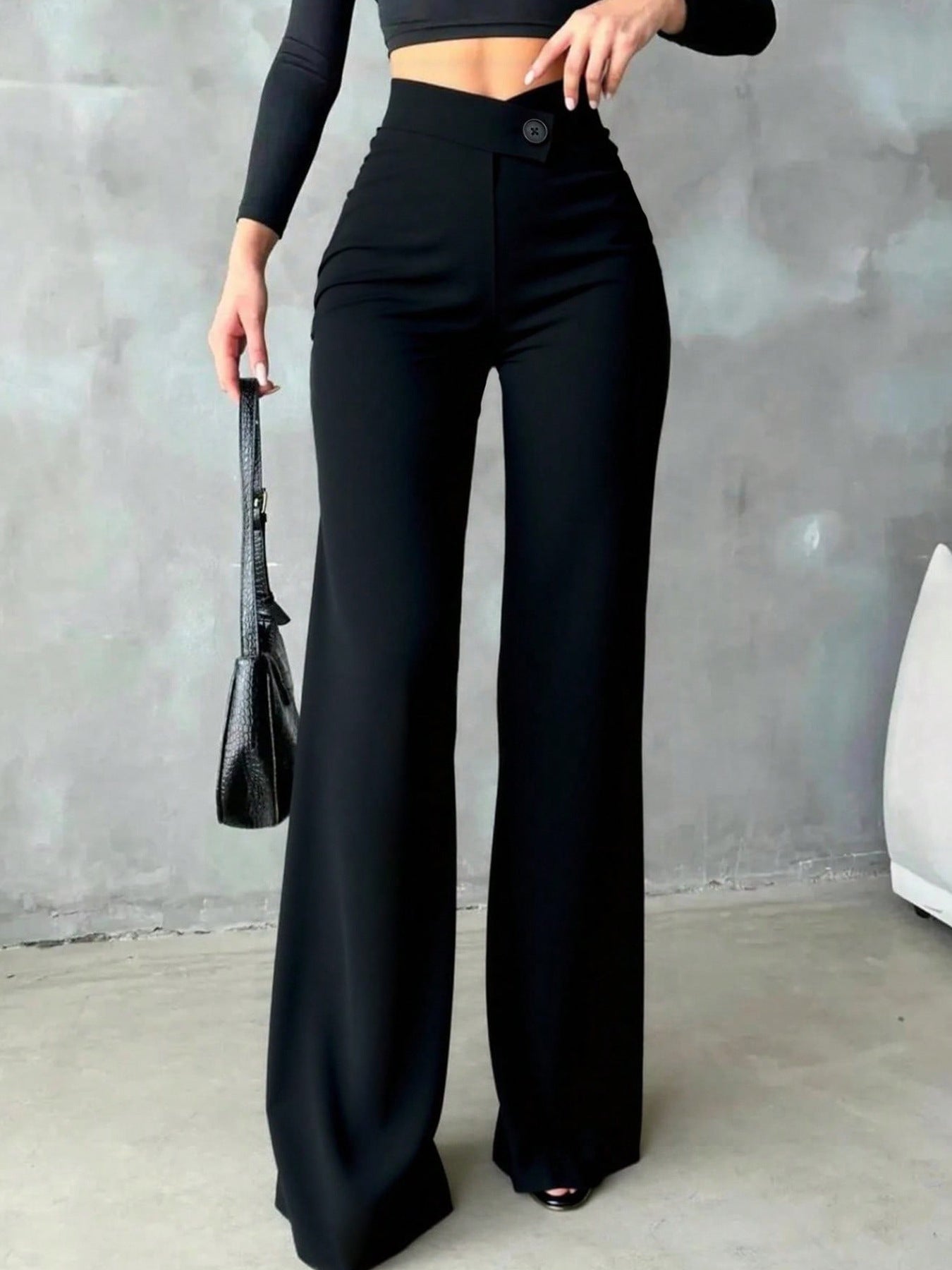 High Waist Wide Leg Pants - Be Bliss Boutique