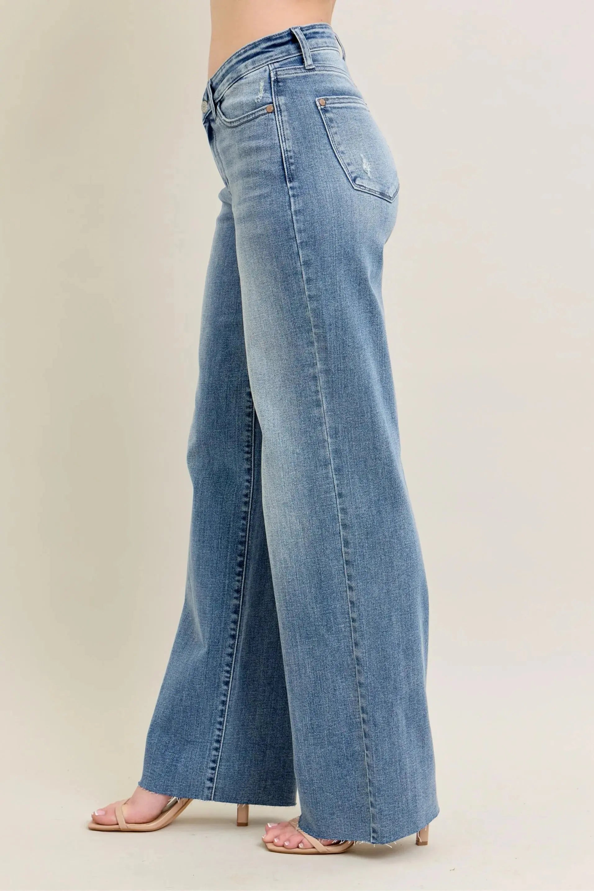Judy Blue Full Size V - Front Baggy Jeans Plus Size | Be Bliss Boutique