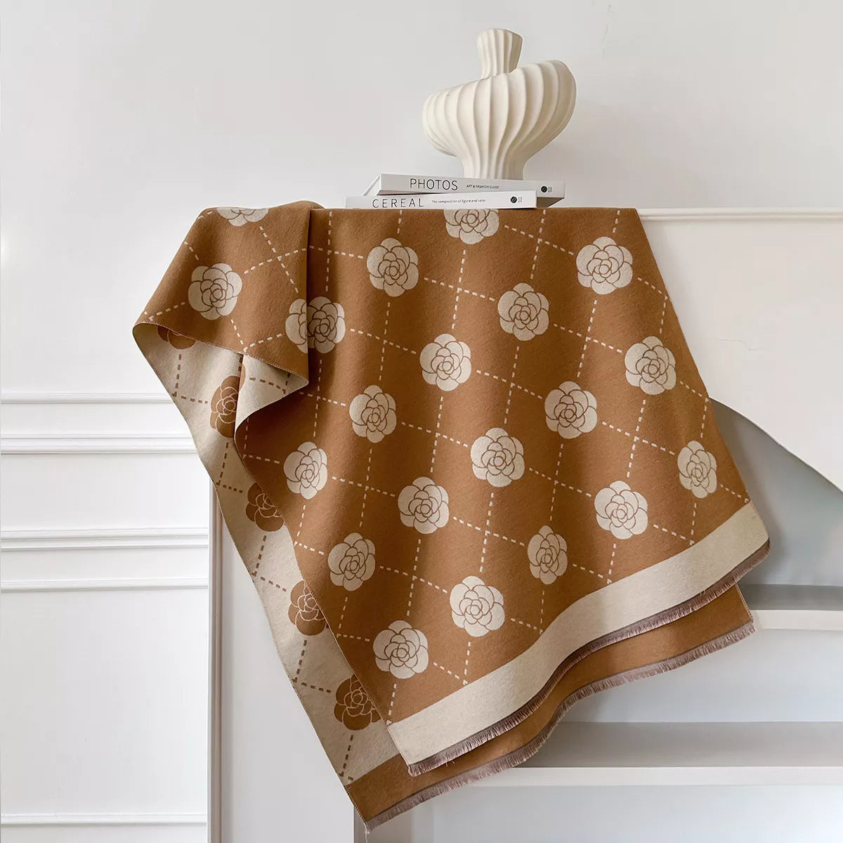 Floral Raw Hem Womens Scarf - Be Bliss Boutique