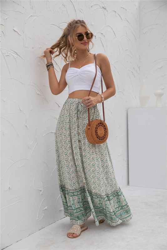 Women's Print Maxi Skirt