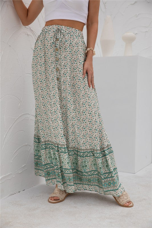 Women's Print Maxi Skirt