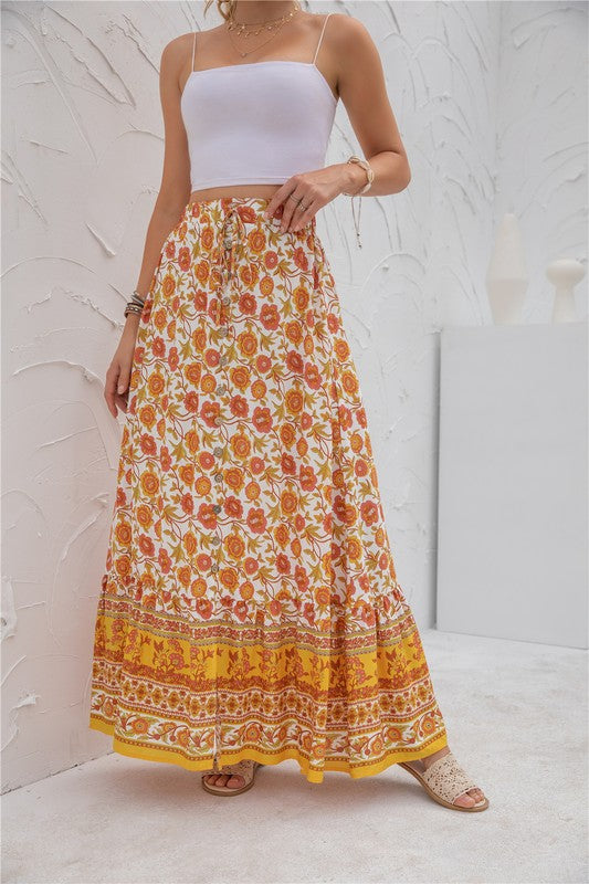 Women's Print Maxi Skirt