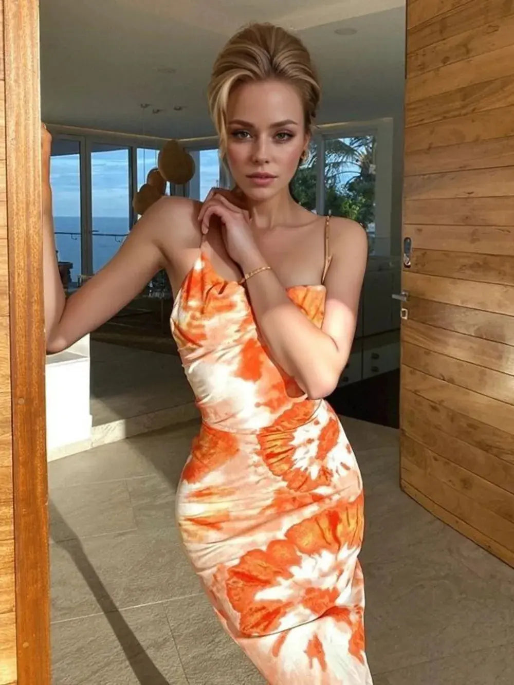 Backless Tie-Dye Maxi Cami Dress | Be Bliss Boutique