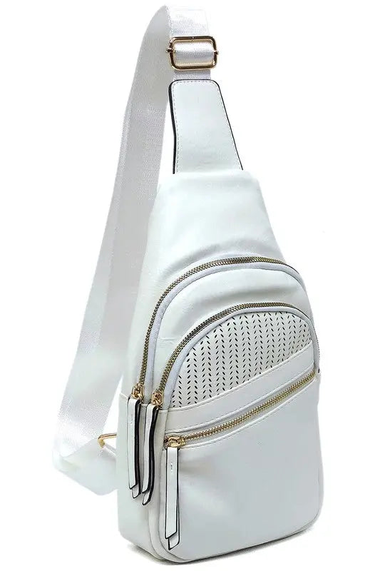 Laser Cut Printed Sling Bag - Be Bliss Boutique