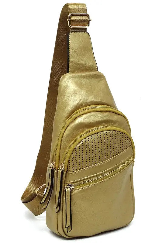 Laser Cut Printed Sling Bag - Be Bliss Boutique