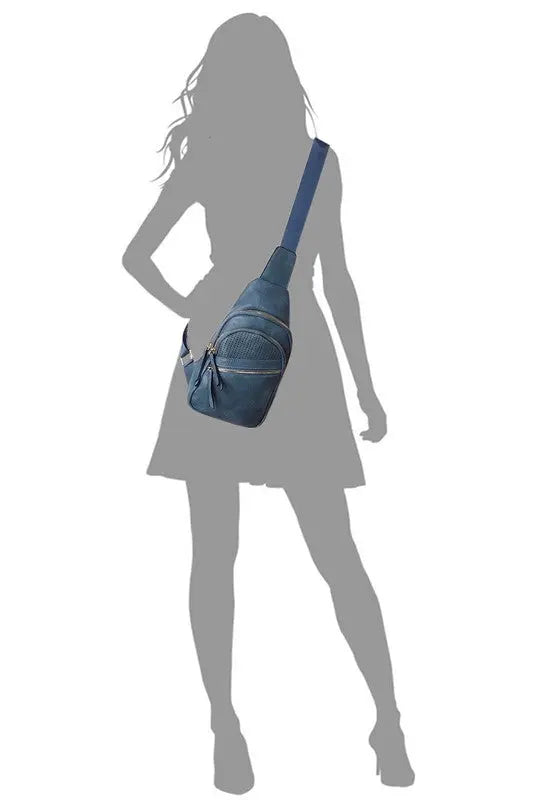 Laser Cut Printed Sling Bag - Be Bliss Boutique