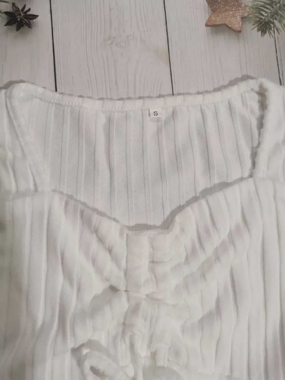 Drawstring Ruched Long Sleeve Ribbed Top - Be Bliss Boutique