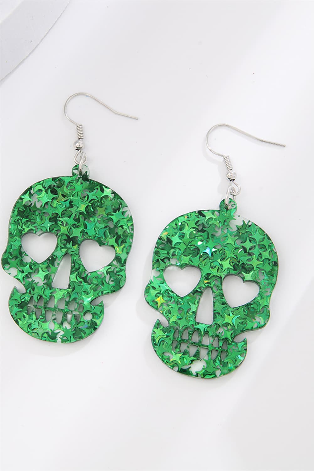 Acrylic Skull Drop Earrings -  Be Bliss Boutique