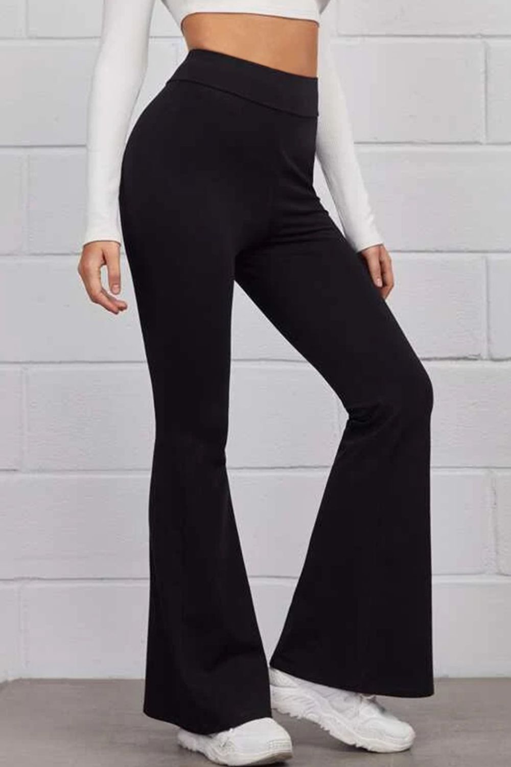 Pull On Flared Pants - Be Bliss Boutique